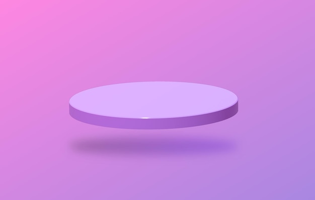 Podium de produit rose 3D