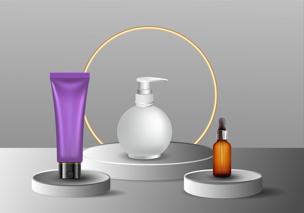 podium produits de beauté