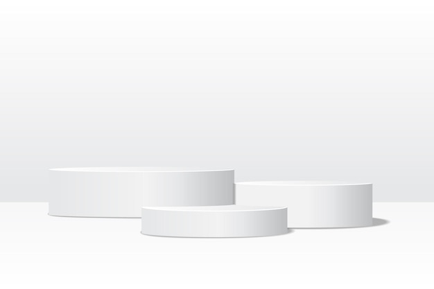 Podium réaliste en image vectorielle 3D
