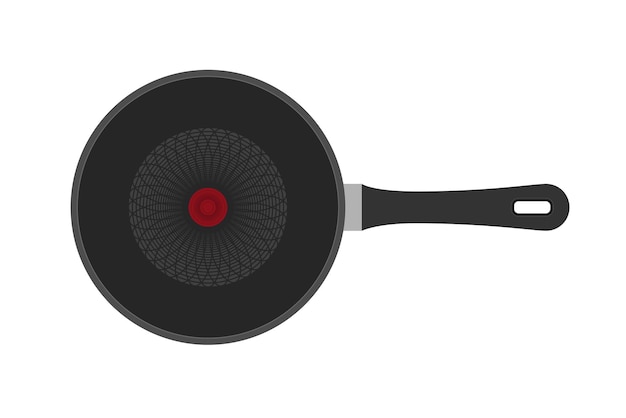 Vecteur poêle à frire pour faire frire les aliments sur le feu illustration vectorielle de stock