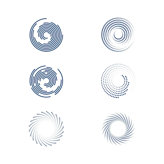 Points de cercle de demi-teintes vector illustration design