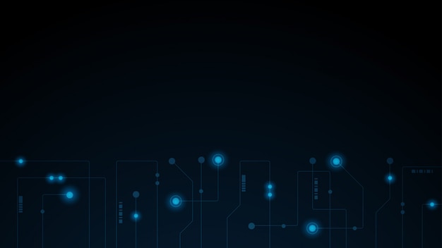 Vecteur points et lignes géométriques abstraites. fond graphique de technologie simple. circuit