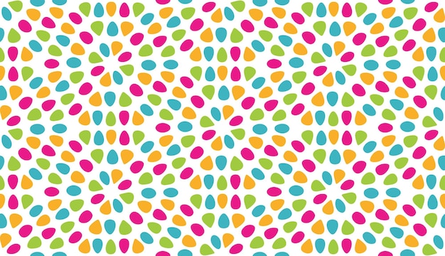 Des points radiales colorés