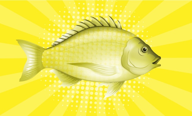 Un Poisson à Fond Jaune