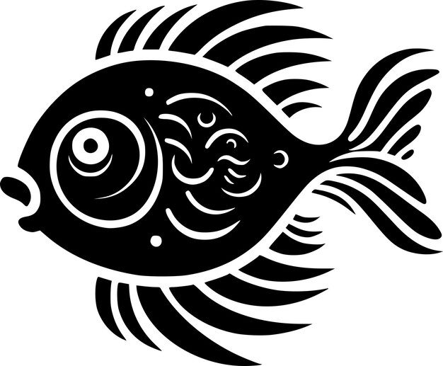 Vecteur poisson logo vectoriel de haute qualité illustration vectorielle idéale pour le graphique de t-shirt