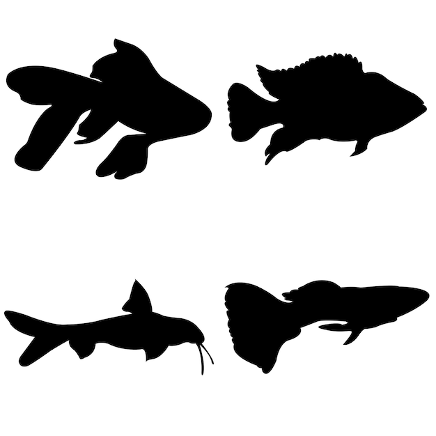 Poisson de mer silhouette 2