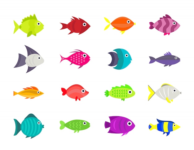 Poisson Mignon Vector Illustration Set