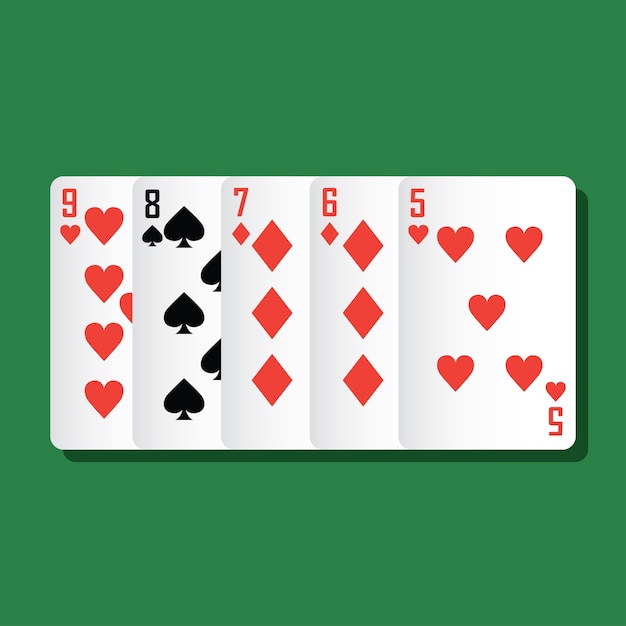 Poker Direct Gagnant, Concept De Carte à Jouer