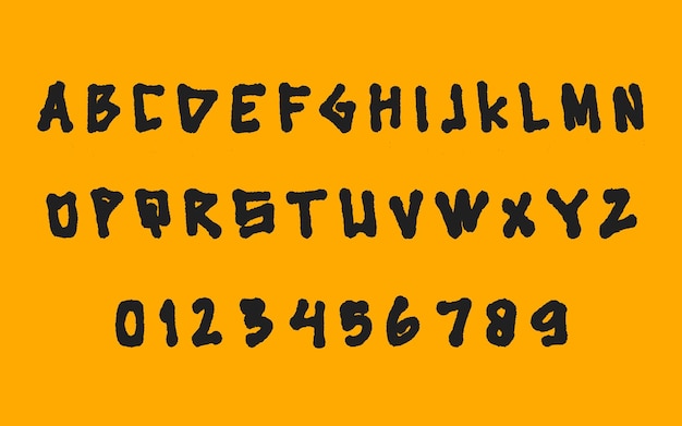 Police D'halloween Typographie Alphabet