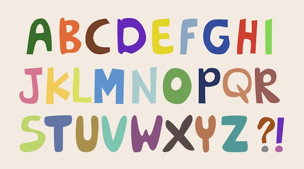 Polices d'alphabet mignonnes et pratiques