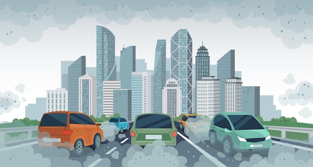 Pollution de l'air des voitures