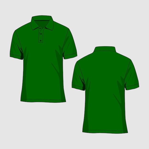 Polo Tshirt Mockup Image Vectorielle Et Illustration