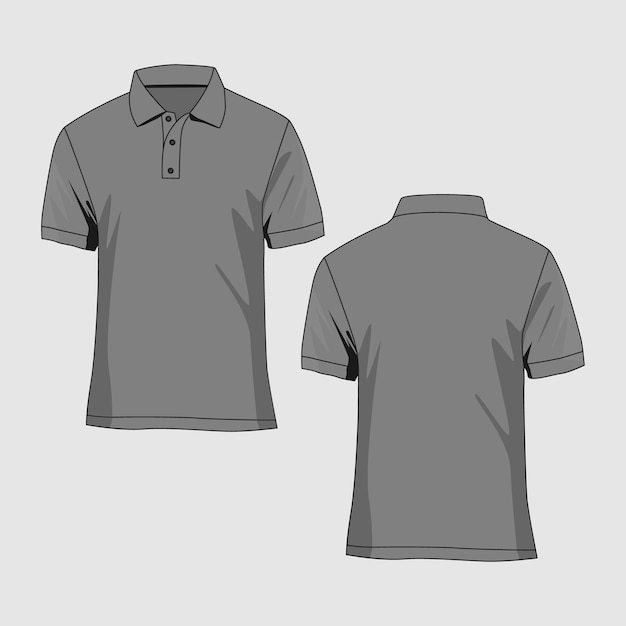 Vecteur polo tshirt mockup image vectorielle et illustration