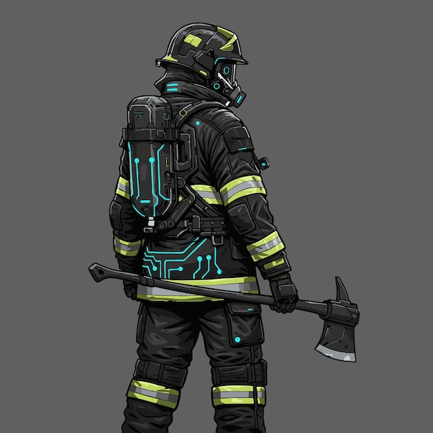 Le pompier cyberpunk