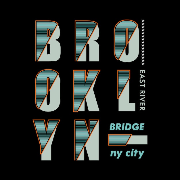 Pont De Brooklyn Typographique