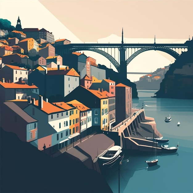 Pont minimal Porto Ribeira Dom Lus