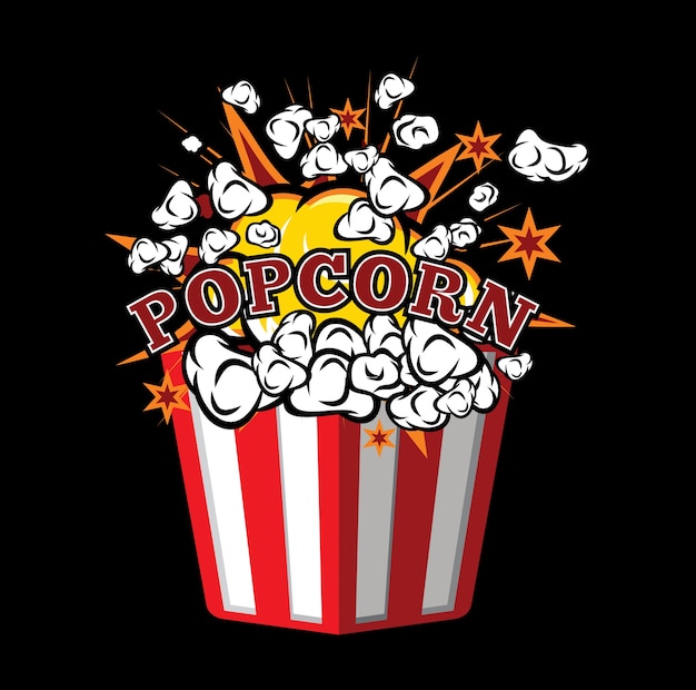 Vecteur pop corn