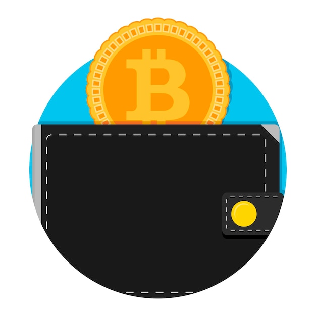 Porte-monnaie électronique Pour L'icône De L'application Bitcoin