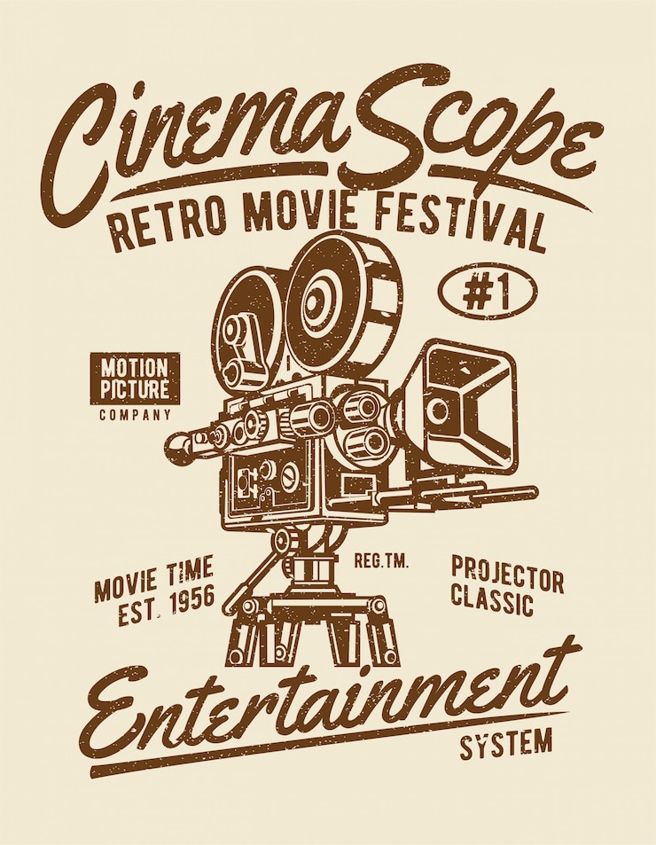 Vecteur portée du cinéma