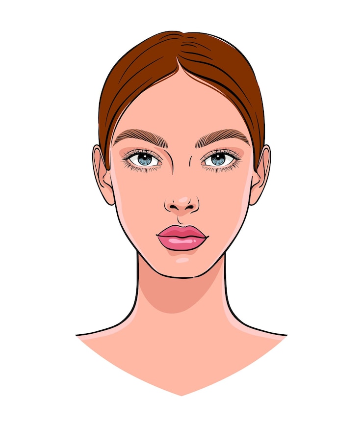 Vecteur portrait d'une belle jeune femme. illustration vectorielle