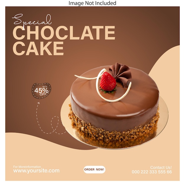 Un post sur les réseaux sociaux pour un chocolat spécial