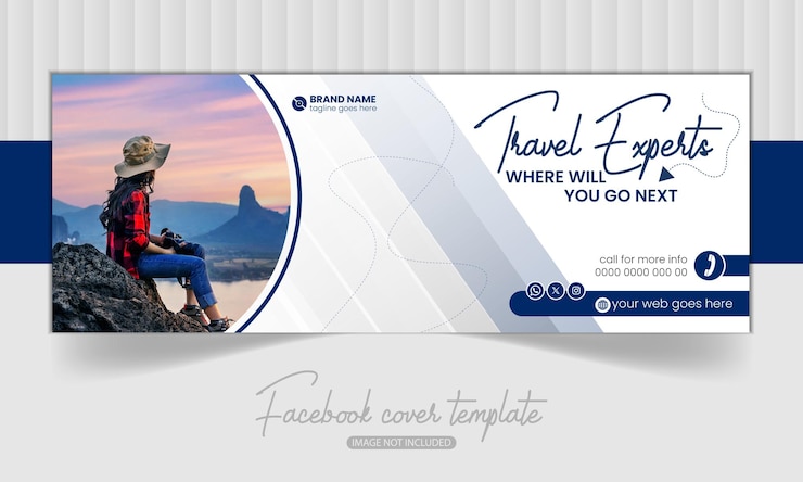 Vecteur post sur les réseaux sociaux de voyage et de tourisme post sur instagram ou modèle de bannière web