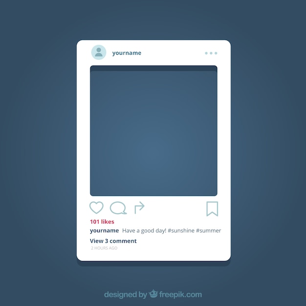 Poste Instagram Avec Fond Transparent