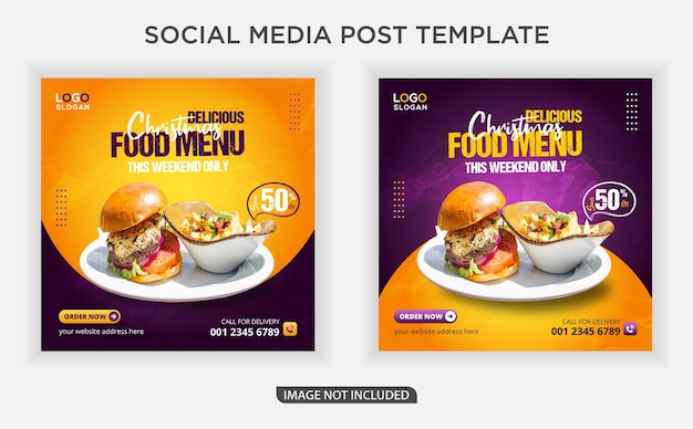 Poste de média social alimentaire