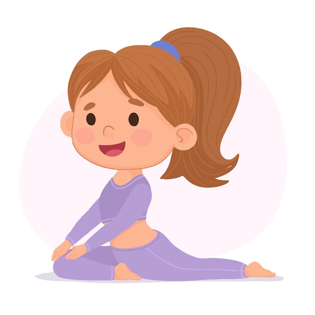 Posture du corps de yoga Femme pratiquant le yoga