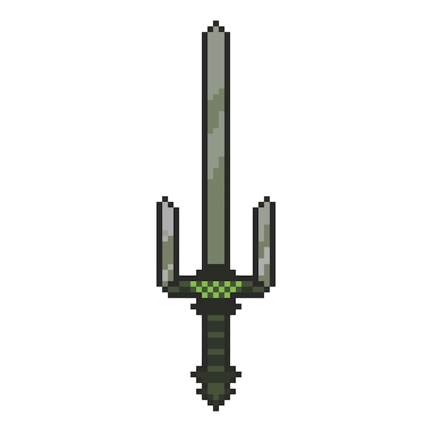 un poteau métallique vert et noir avec un diamant vert dessus