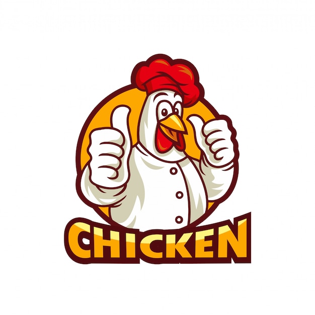 Poulet Frit Logo Modèle Vector Illustration