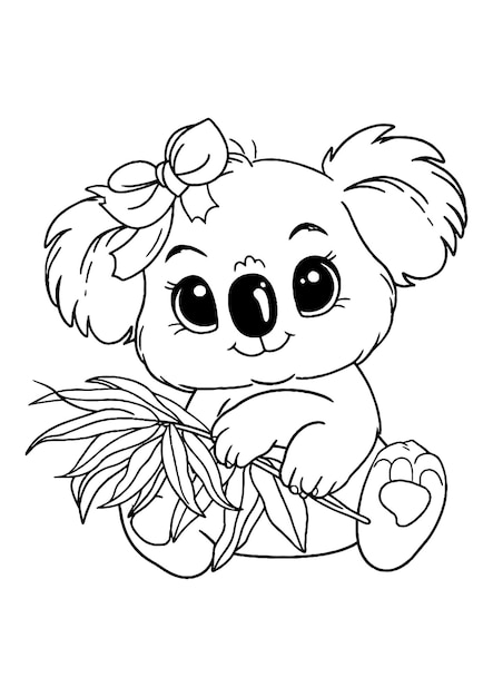 Pour colorier Le Koala L'art de la ligne Le Koala Pour colorier