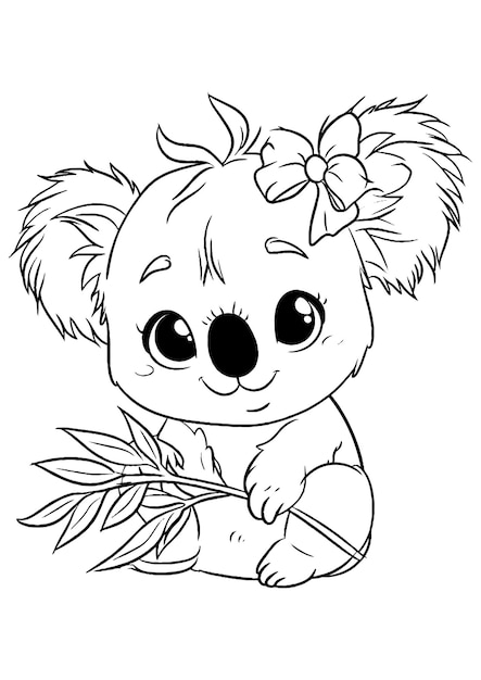 Pour colorier Le Koala L'art de la ligne Le Koala Pour colorier
