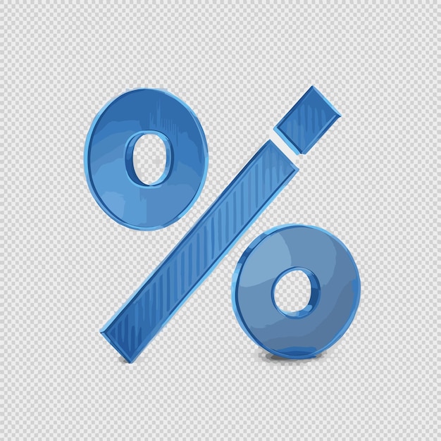 Vecteur pourcentage du vecteur de croissance symbolique