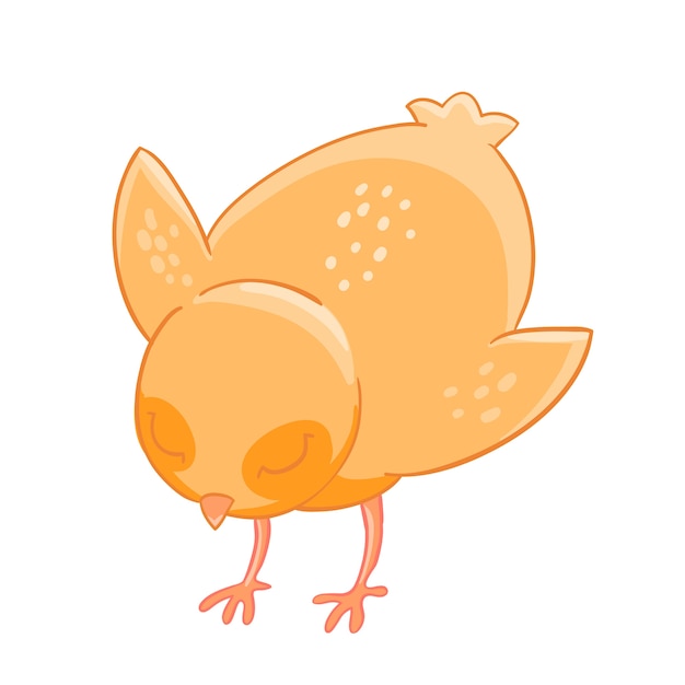 Vecteur poussins de poulet petit dessin animé de grain.