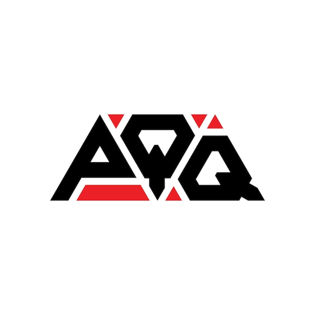 Vecteur pqq triangle lettre logo design avec forme de triangle pqq design de logo triangle monogramme pqq modèle de logo vectoriel triangle avec couleur rouge pqq logo triangulaire simple élégant et luxueux logo pqq