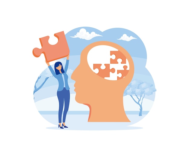 Pratique de psychothérapie Psychologue femme bconsultant patient Concept de psychiatrie Siety Traitement des troubles mentaux Service de conseil Pvate psychologie familiale Concept de vecteur plat Illustration moderne