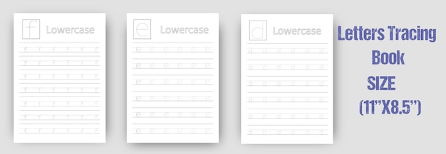 Pratique De Traçage Des Lettres Pour Les Enfants