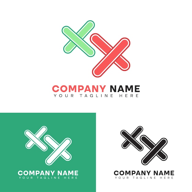 Premium X lettre logo élément X marque icône modèle de conception