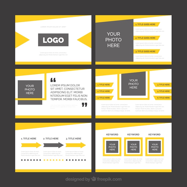Présentation D'affaires Jaune Moderne