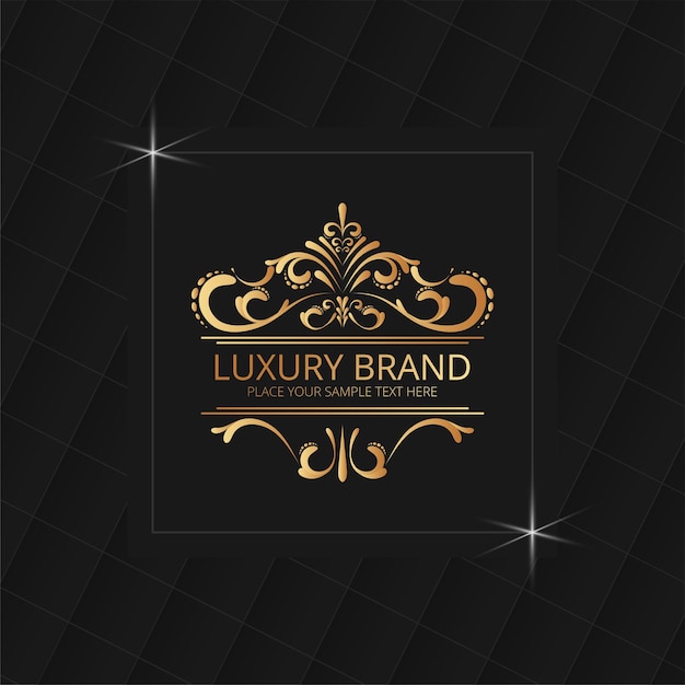 présentation de la conception du logo de luxe