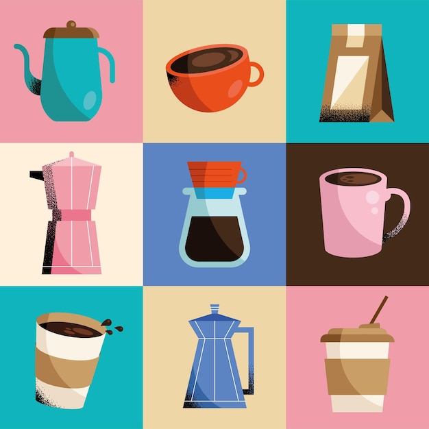 Présentation de divers cafés