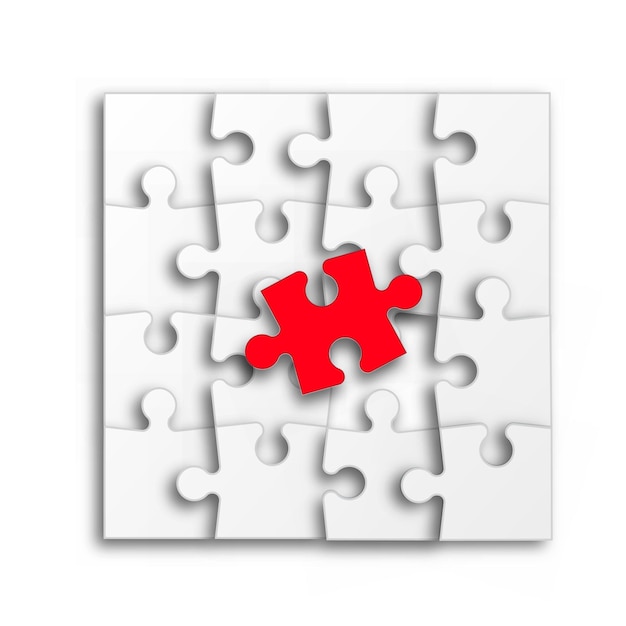 Présentation d'entreprise de pièce de puzzle. Vecteur