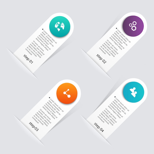 présentation d'infographie colorée