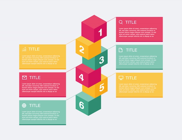 Vecteur présentation infographique de l'entreprise