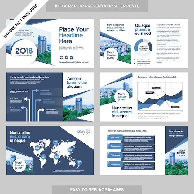 Présentation De La Société Business Company Avec Le Modèle Infographics.