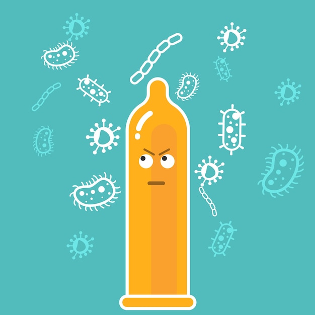 Préservatifs Et Virus Microbes - Prévention De La Contagion