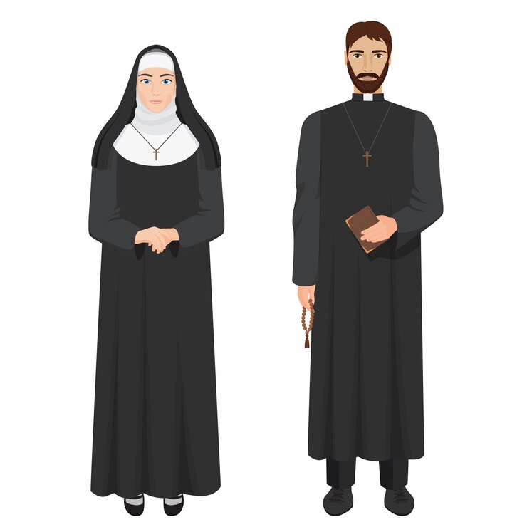 Prêtre catholique et nonne