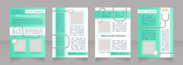 Prévention Des Maladies Articulaires Et Osseuses Conception De La Mise En Page De La Brochure Vierge Ensemble De Modèles D'affiches Verticales Avec Espace De Copie Vide Pour Le Texte Collection De Rapports D'entreprise Prédéfinis Pages De Papier Dépliant Modifiables