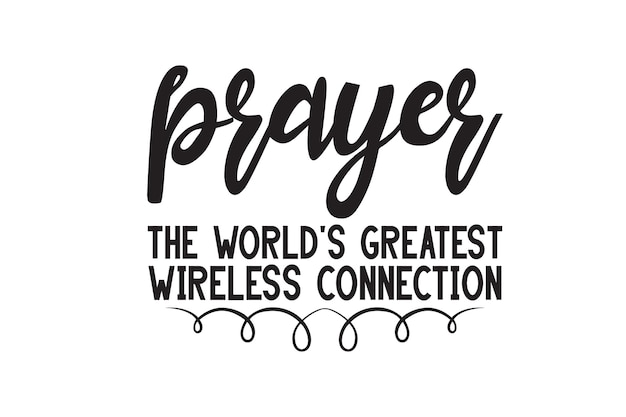 Vecteur prière la meilleure connexion sans fil au monde
